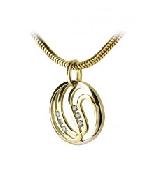 Damen Anhänger echt Gold 585 Bicolor