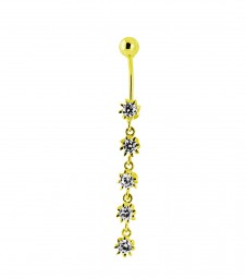 Echt Gold 585 14 Karat Piercing Gold Bauchnabelpiercing