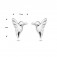 Damen Ohrstecker Vogel 925 Sterlingsilber rhodiniert