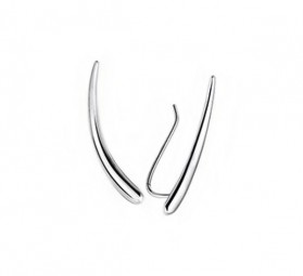 Langer Ohrstecker zum Dekorieren des ganzen Ohrläppchens, Ohrklemme, Sterlingsilber 925