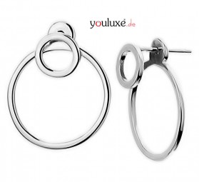 Damen Ohrstecker Kreis 925 Sterling Silber