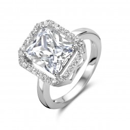 Damenring Quadratisch 925 Silber