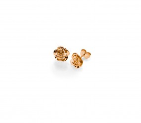 Rose Ohrstecker Blüte 9,0 mm 585 Rosegold