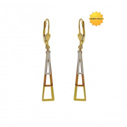 Ohrhänger 585 Gold Bicolor Ohrschmuck