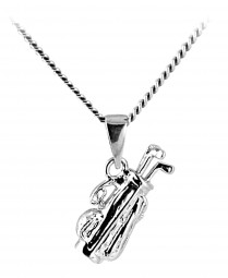 Golfsack Golfbag Anhänger echt Sterling Silber 925