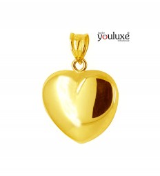 Gold Anhänger Herz aus 585 Gelbgold
