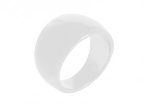 Weisser Ring Keramikring