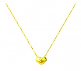 Damen-Collier Herz 585 Gelbgold