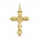 Anhänger Kreuz aus 925 Silber Goldplattiert