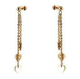 Gold Damen Ohrstecker Lang 585 Gold