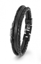 S.oliver Herrenarmband Leder 2022637