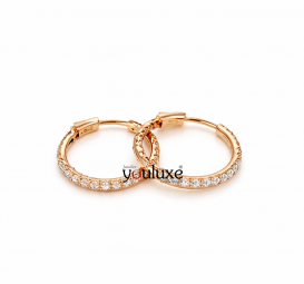 Rosegold Creolen 585 Rosegold, m. Brillanten 0,7ct