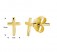Gold - Ohrstecker Kreuz aus 925 Silber Gelbgold plattiert Damen