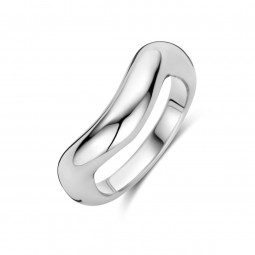 Geschwungener Silber Damenring 925 Sterlingsilber