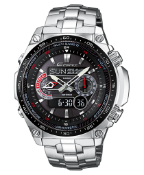 Casio Herren-Armbanduhr Funk-Solar Analog-Digital Quarz ECW-M300EDB-1AER