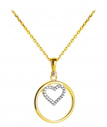 Gold Anhänger Herz 585 Gold (ohne kette)