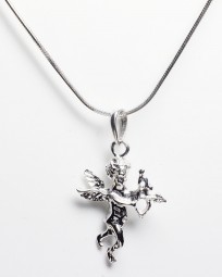 Schutzengel Anhänger 585 Weißgold