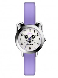 Miau SO-3565-PQ s.Oliver Kinder Armbanduhr Kids Uhr zum Lernen