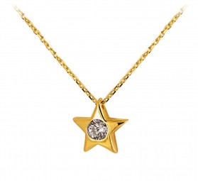 Anhänger Gold 585 Sternenkette Goldkette gelbgold Schmuck