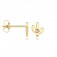 Kaktus Ohrstecker Damen 585 Gold