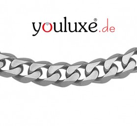 Edelstahl Herren poliert Panzer Collier 50cm