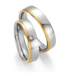 COLLECTION RUESCH PARTNERRINGE EDELSTAHL GOLD 88/01850-050