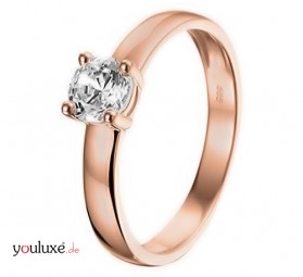 Damen-Ring Verlobungsring Vorsteckring Rosegold 585 Gold Rotgold