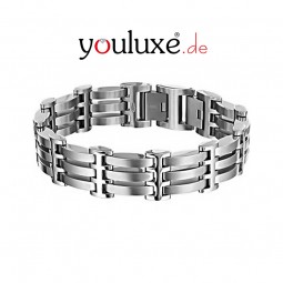 Herren Armband aus Edelstahl, 23,0 cm, Herrenarmband