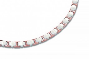Boccia Titan Ceramic Collier 0867-03 roségoldplattiert