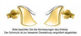 Ohrstecker 585er Gold bicolor