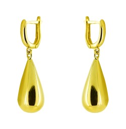 Damen Ohrringe Ohrhänger 585 Echt Gold Tropfen