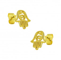 Gold Hand der Fatima Ohrstecker Gold 585