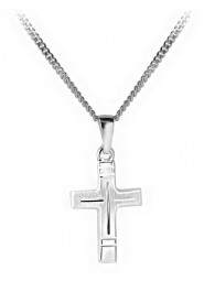 Kreuzanhänger Silber für Kinder, Taufe, Kommunion, Konfirmation