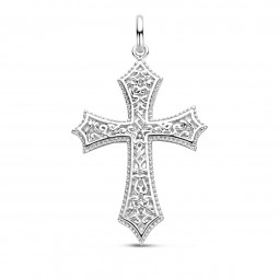 Filigran Kreuz Anhänger Damen Anhänger 925 Silber rhodiniert