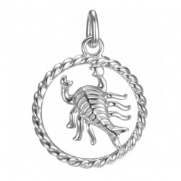 Sternzeichen Anhänger Krebs 925 Silber rund