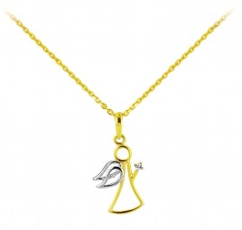 Schutzengel Anhänger echt 14 Karat Gold 585