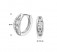 Damen Creolen Elegante Ring-Ohrringe aus 925 Sterling Silber rhodiniert