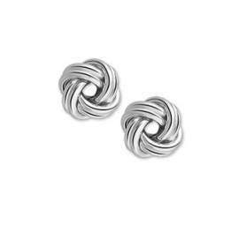 Ohrstecker Knoten Sterling Silber 925