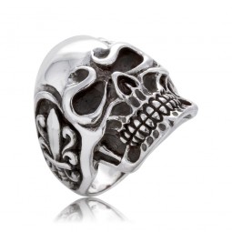 Silberring Totenkopf II SAVE BRAVE