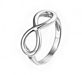 Silber Infinity Ring Unendlichkeit Sterlingsilber 925 ewige Liebe
