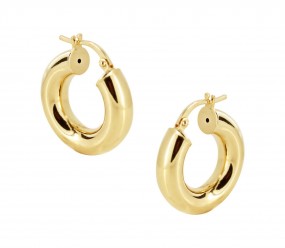 Creole Creolen Ø 20mm, Ohrringe Ohrschmuck, 585 Gold