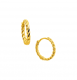 Burma Ohrringe_Creolen 22K echt Gold