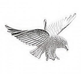 Anhänger Adler 925 Sterling Silber, Kettenanhänger Herrenschmuck
