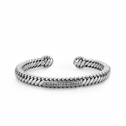 BUDDHA TO BUDDHA 227 BEN TORQUE BRACELET SILVER