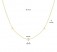 Collier mit Herz-Form 925 Silber Gelbgold plattiert