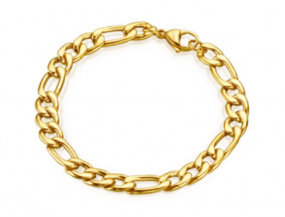 Herren Figaro Armband IP Gold Edelstahl