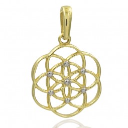 Anhänger Lebensblume Gold 333/000