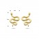 Schlange Ohrringe Stecker 585 Gelbgold