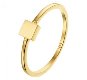 Vierkant Damenring 585 Gelbgold Ring Geometrischer Ring