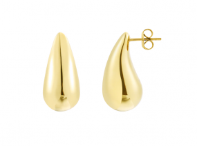 DROP Ohrringe aus Edelstahl, goldfarben beschichtet